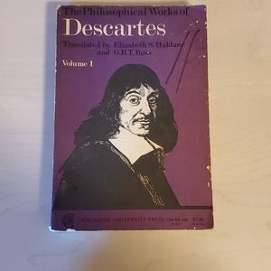 The Philosophical Works of Descartes Volume 1